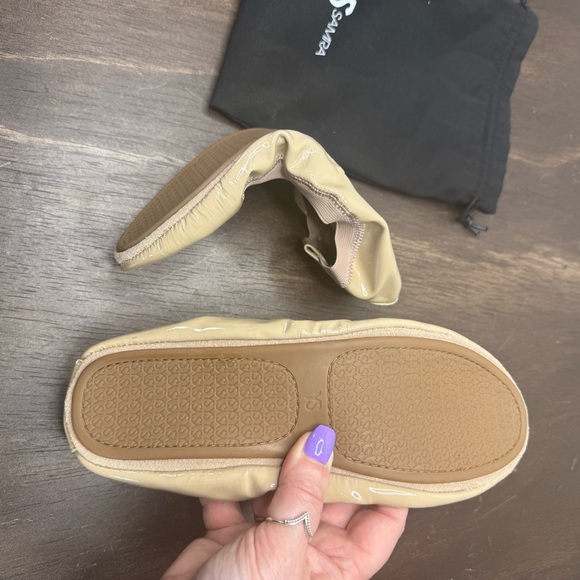 Yosi Samra Sammie Foldable Ballet Flat in Taupe EUC Size 6Y - Picture 7 of 8